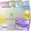 Eye Mask Set Verpackung mit fünf Augenpad-Sorten: Rose Extract, Green Tea, Hyaluronsäure, 24K Gold und Retinol+Collagen
