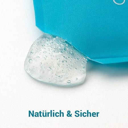 Nahaufnahme von klarem, natürlichem Kühlgel des Mini-Kühlpads