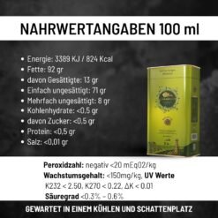Elea Minon Olivenöl wird über einen frischen Salat gegossen