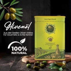 Elea Minon Extra Natives Olivenöl, 3-Liter-Kanister, mit Olivenzweig